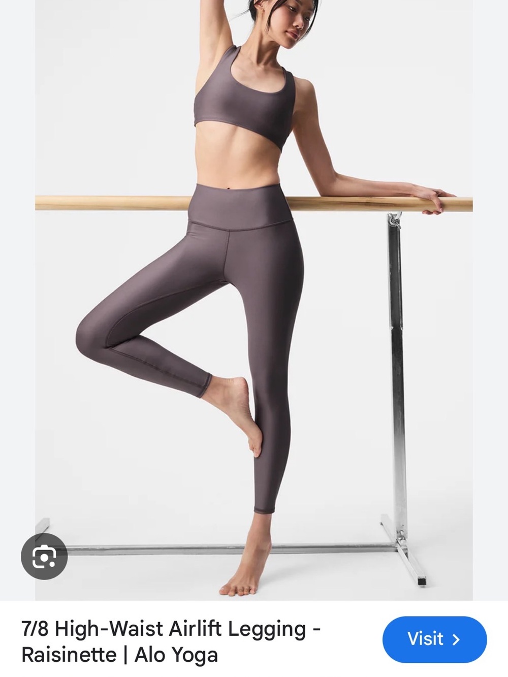 NEW ALO Yoga Raisinette High-Waist Leggings